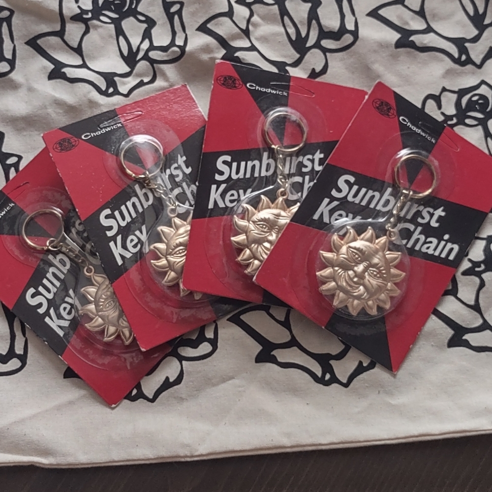 Chadwick Sunburst Keychain Set - Gold
